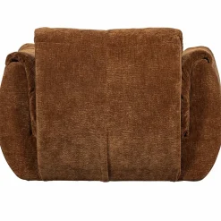 Draaifauteuil BAGGY 3D Chenille - Middenbruin - Loft24.nl