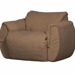 Draaifauteuil BAGGY Gewoven Chinille - Bruin - Loft24.nl