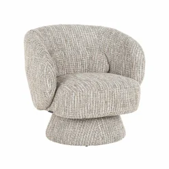 Draaifauteuil Cavallo Geweven stof - Beige - Loft24.nl