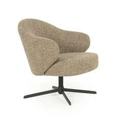 Draaifauteuil Connor - Bruin - Loft24.nl