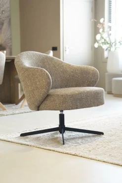 Draaifauteuil Connor - Bruin - Loft24.nl