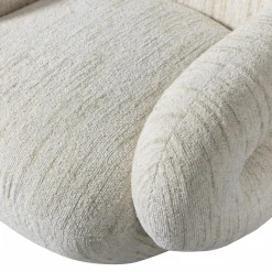 Draaifauteuil Folke Chenille - Naturel - Loft24.nl