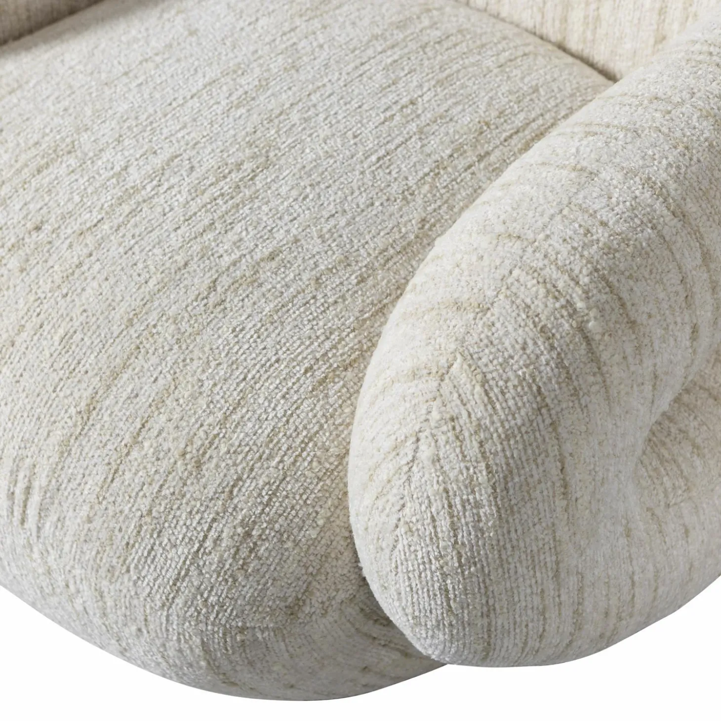 Draaifauteuil Folke Chenille - Naturel - Loft24.nl