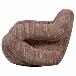 Draaifauteuil Folke Chenille - Oud Roze - Loft24.nl