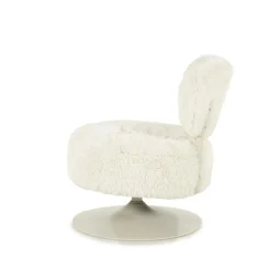 Draaifauteuil Furlo Furry - Beige - Loft24.nl