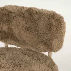 Draaifauteuil Furlo Furry - Taupe - Loft24.nl