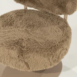 Draaifauteuil Furlo Furry - Taupe - Loft24.nl