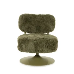 Draaifauteuil Furlo Furry - Groen - Loft24.nl