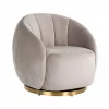 Draaifauteuil Jago Velvet - Khaki - Loft24.nl