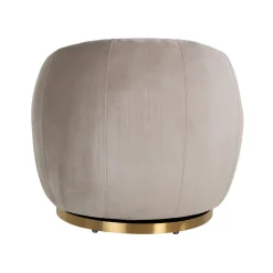 Draaifauteuil Jago Velvet - Khaki - Loft24.nl