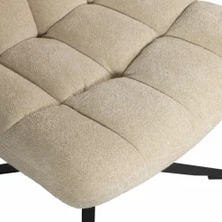 Draaifauteuil Job Bouclé - Zand - Loft24.nl