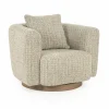 Draaifauteuil Jordan Grove Bouclé - Taupe - Loft24.nl