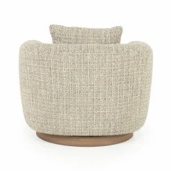 Draaifauteuil Jordan Grove Bouclé - Taupe - Loft24.nl
