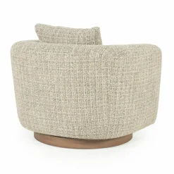 Draaifauteuil Jordan Grove Bouclé - Taupe - Loft24.nl