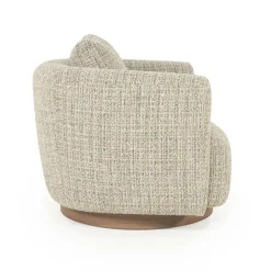 Draaifauteuil Jordan Grove Bouclé - Taupe - Loft24.nl