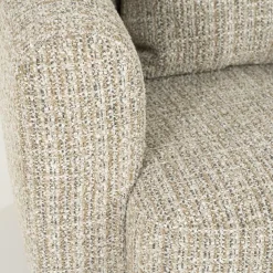 Draaifauteuil Jordan Grove Bouclé - Taupe - Loft24.nl