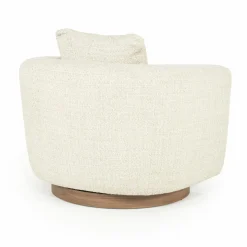 Draaifauteuil Jordan Grove Bouclé - Beige - Loft24.nl