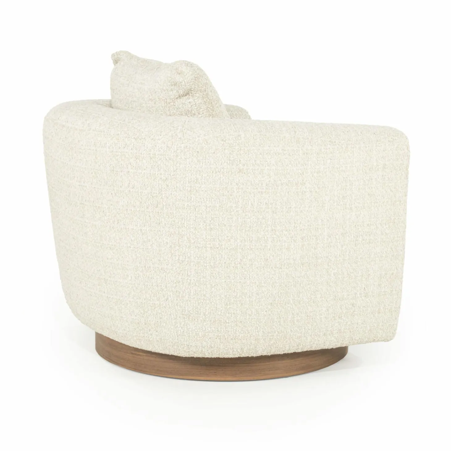 Draaifauteuil Jordan Grove Bouclé - Beige - Loft24.nl