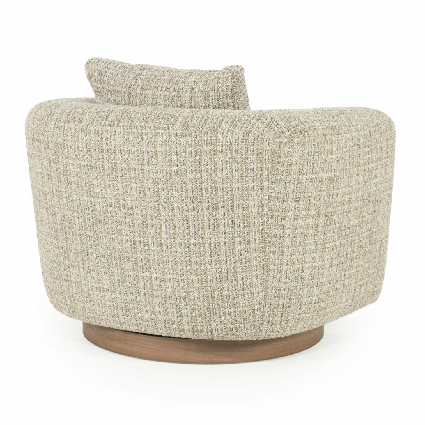 Draaifauteuil Jordan Grove Bouclé - Beige - Loft24.nl