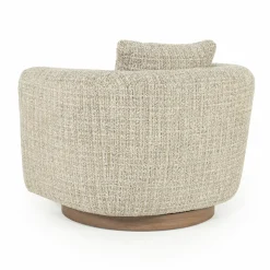 Draaifauteuil Jordan Grove Bouclé - Beige - Loft24.nl