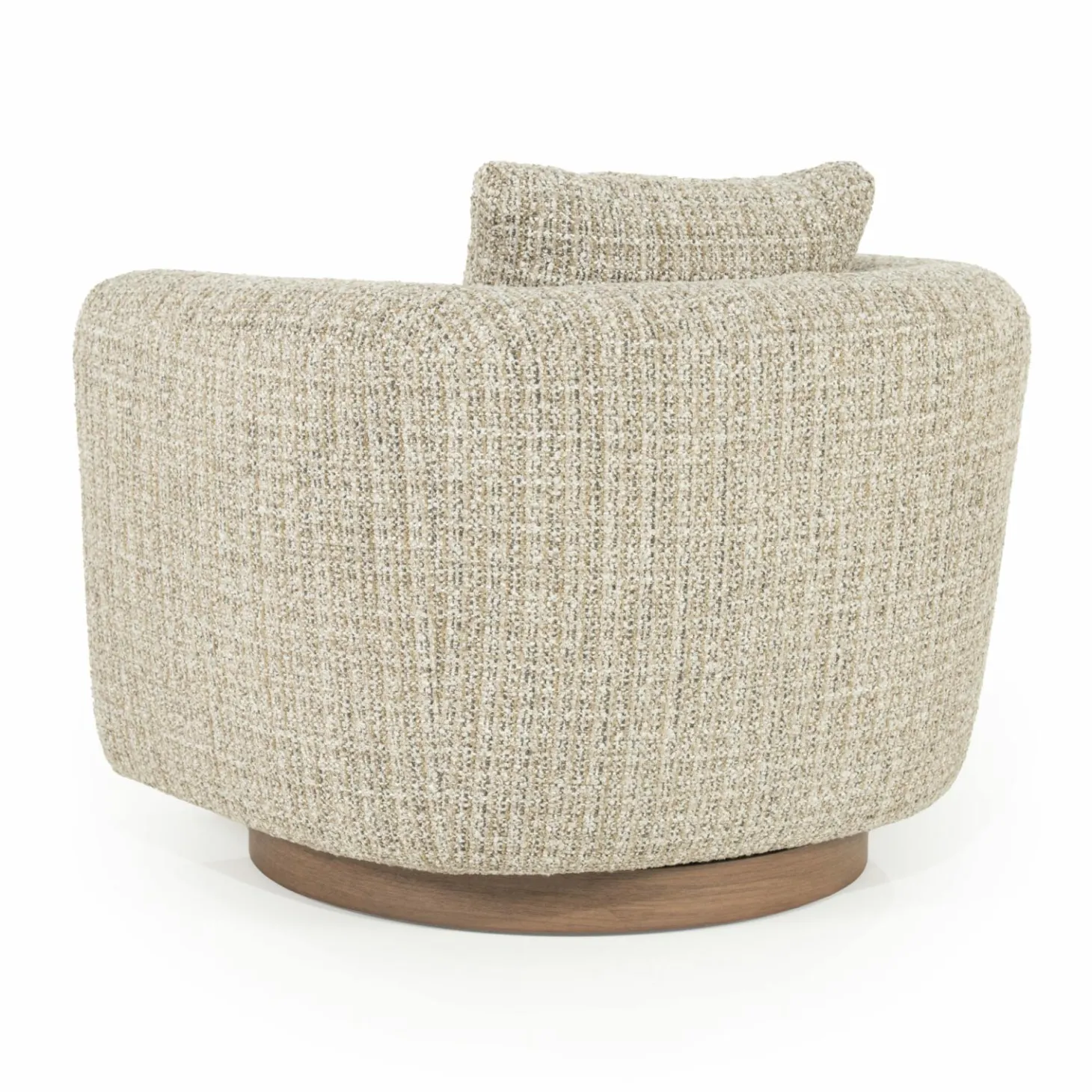 Draaifauteuil Jordan Grove Bouclé - Beige - Loft24.nl