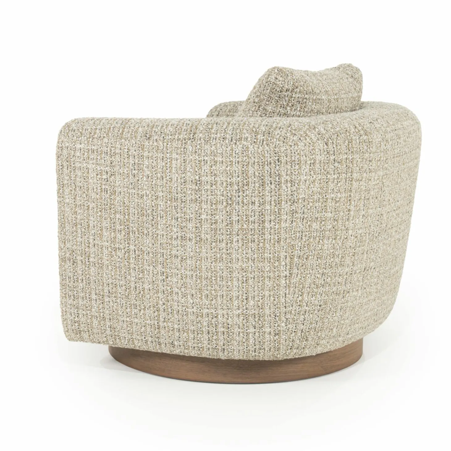 Draaifauteuil Jordan Grove Bouclé - Beige - Loft24.nl