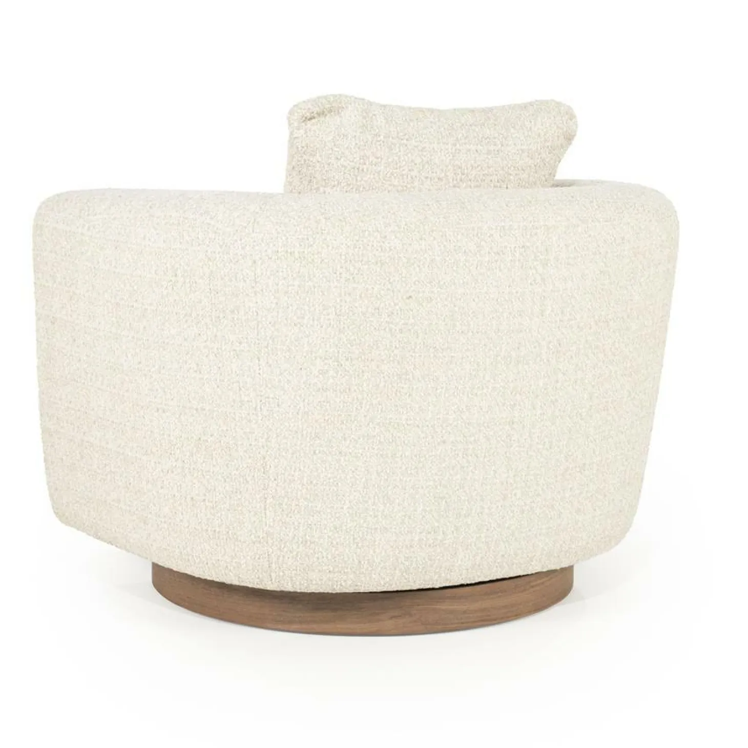 Draaifauteuil Jordan Grove Bouclé - Beige - Loft24.nl