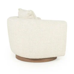 Draaifauteuil Jordan Grove Bouclé - Beige - Loft24.nl
