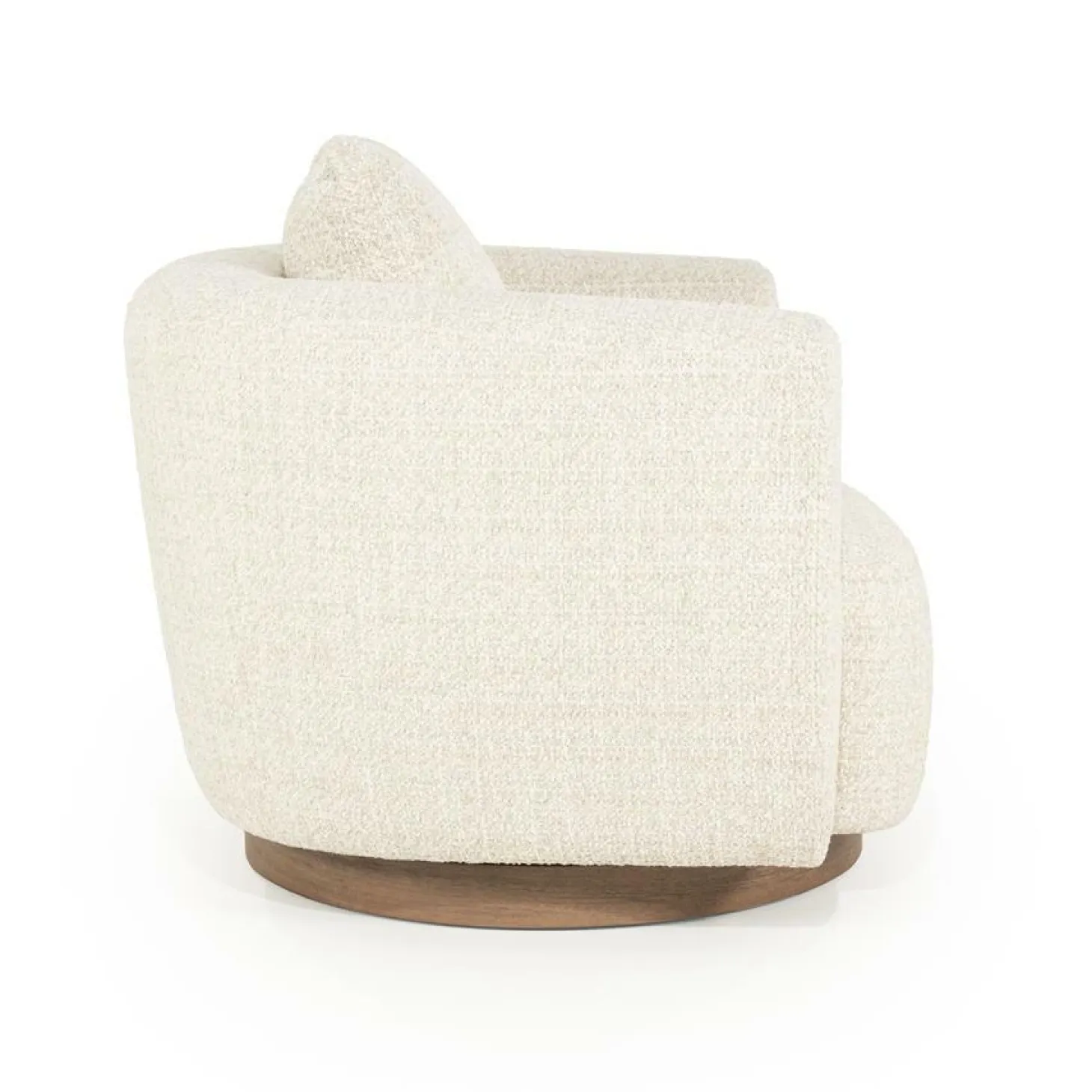 Draaifauteuil Jordan Grove Bouclé - Beige - Loft24.nl