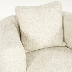 Draaifauteuil Jordan Grove Bouclé - Beige - Loft24.nl