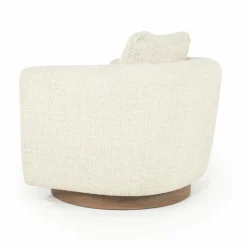 Draaifauteuil Jordan Grove Bouclé - Beige - Loft24.nl