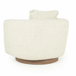 Draaifauteuil Jordan Grove Bouclé - Beige - Loft24.nl