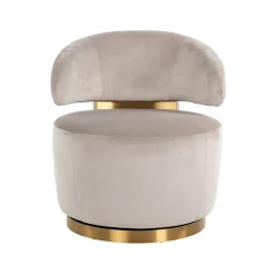 Draaifauteuil Maxime Velvet - Khaki - Loft24.nl