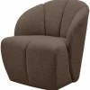 Draaifauteuil Mojo Bouclé - Bruin - Loft24.nl