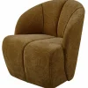 Draaifauteuil Mojo Geweven Rib - Honing Geel - Loft24.nl
