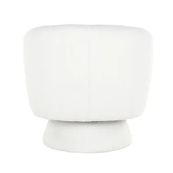 Draaifauteuil Senna Furry - Wit - Loft24.nl