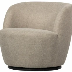 Draaifauteuil Serra Geweven - Zand - Loft24.nl