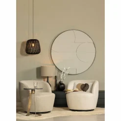 Draaifauteuil Serra Geweven - Zand - Loft24.nl