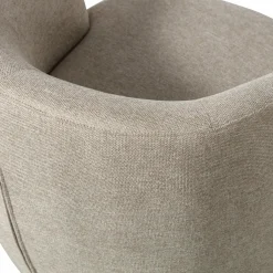 Draaifauteuil Serra Geweven - Zand - Loft24.nl