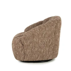 Draaifauteuil Sogno Geweven stof - Burgundy - Loft24.nl
