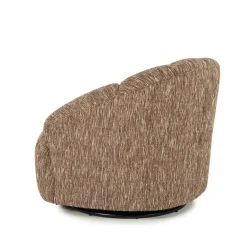 Draaifauteuil Sogno Geweven stof - Burgundy - Loft24.nl