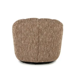 Draaifauteuil Sogno Geweven stof - Burgundy - Loft24.nl