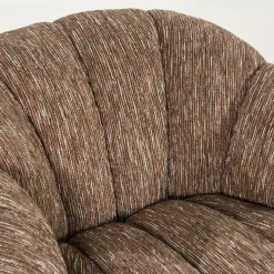 Draaifauteuil Sogno Geweven stof - Burgundy - Loft24.nl