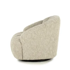 Draaifauteuil Sogno Geweven stof - Taupe - Loft24.nl