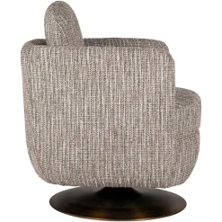 Draaifauteuil Turner Geweven stof - Beige - Loft24.nl