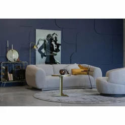 Draaifauteuil Woolly Bouclé - Naturel - Loft24.nl