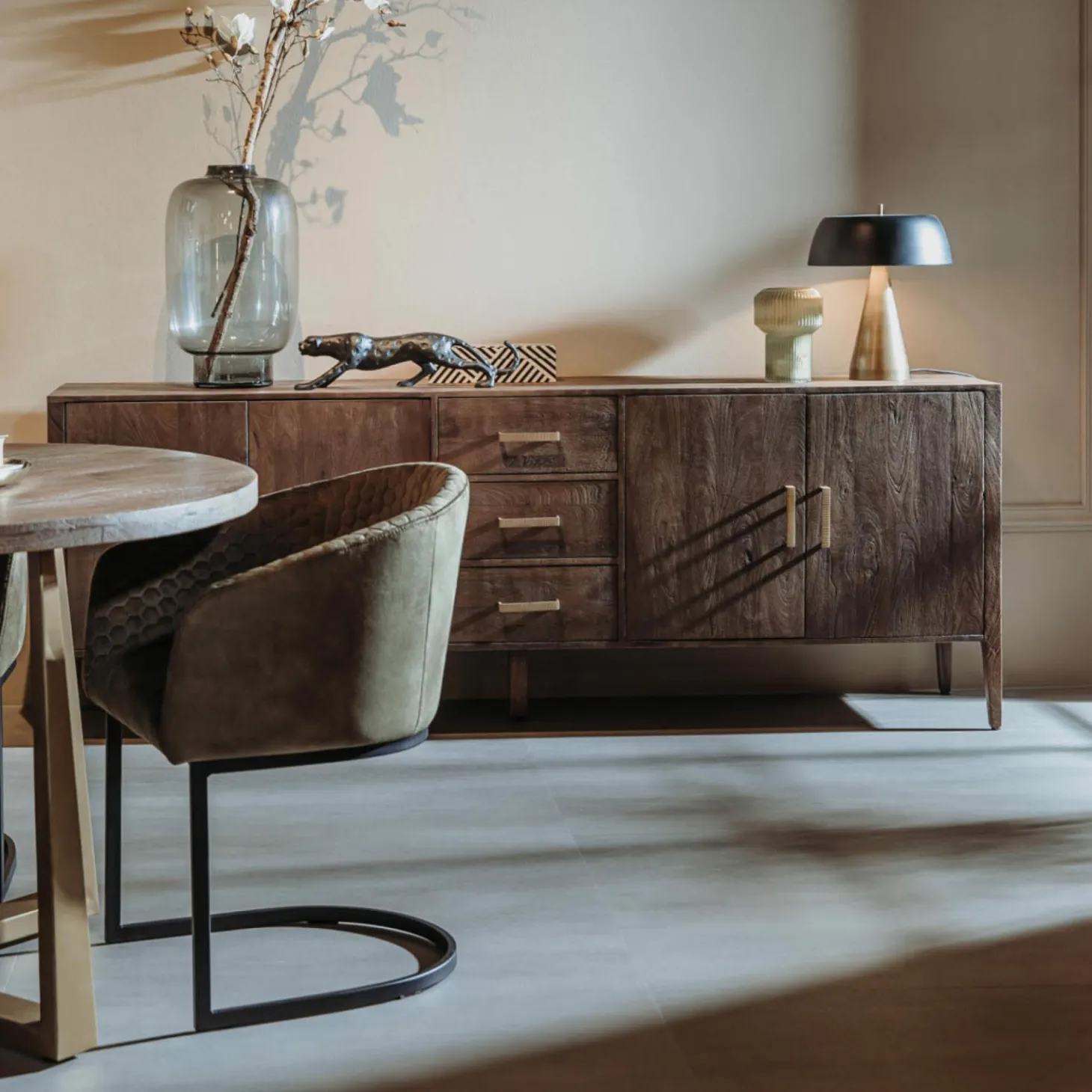 Dressoir Belvedere Mangohout - 220 cm - Loft24.nl