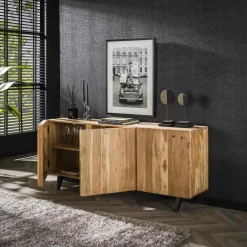 Dressoir Block Massief Acaciahout 180cm - Naturel - Loft24.nl