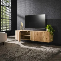 Dressoir Block Massief Acaciahout 180cm - Naturel - Loft24.nl