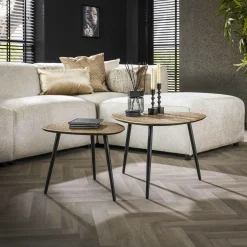 Dressoir Block Massief Acaciahout 180cm - Naturel - Loft24.nl